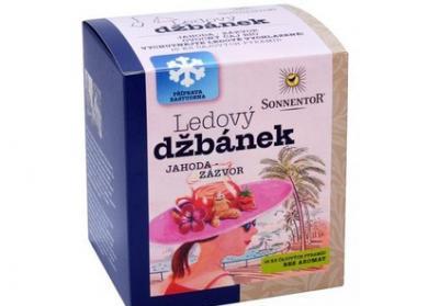 Ledový džbánek Jahoda-zázvor Bio 44,8g pyramidové sáčky