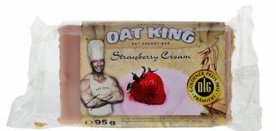 Oat King energy tyčinka - jahodová poleva  95g