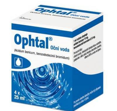 OPHTAL  4X25ML PLAST Oční voda