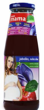 Ovocno-zeleninová šťáva z jablek, mrkve a banánů 0,7l