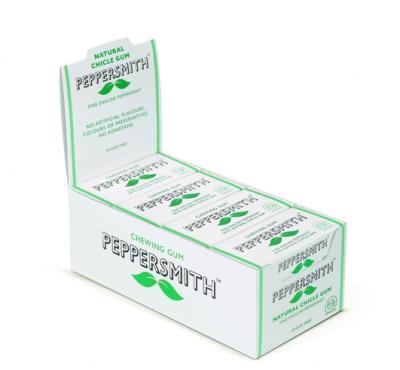 Peppersmith žvýkačka - Máta kartonové balení 12ks