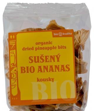 Sušený ananas kousky 80g-BIO